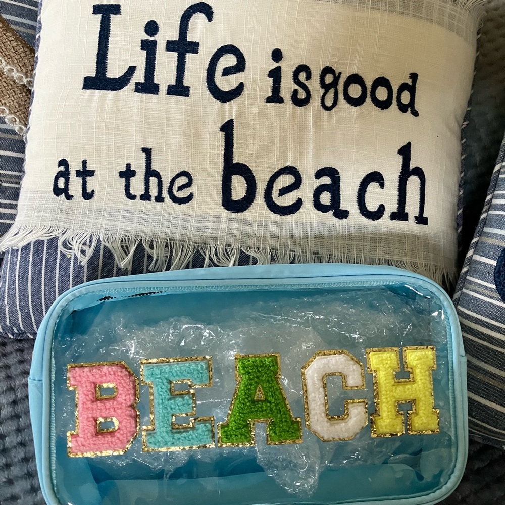 Cute Beach cosmetic bag